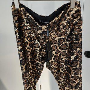 Dolce & Gabbana Sequin Pants Size IT 42
